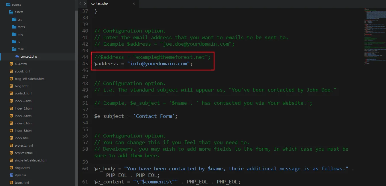 1. Modify your email here to receive emails from contact for - 狗子28
